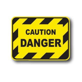 Golvmarkering Caution danger
