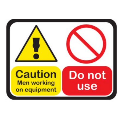 Golvmarkering Do not use Caution