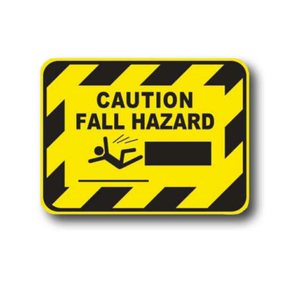 Golvmarkering Caution fall hazard