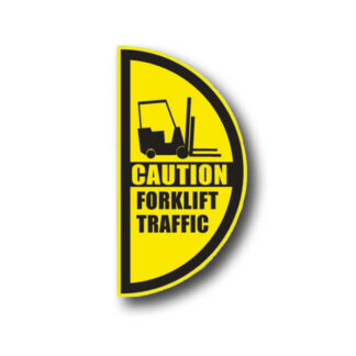 Golvmarkering Half Caution forklift traffic