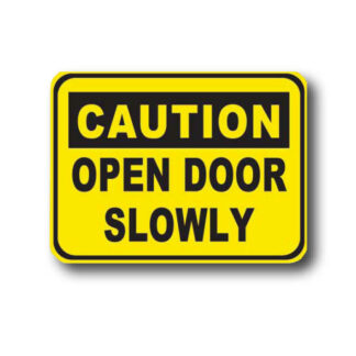 Golvmarkering Open door slowly