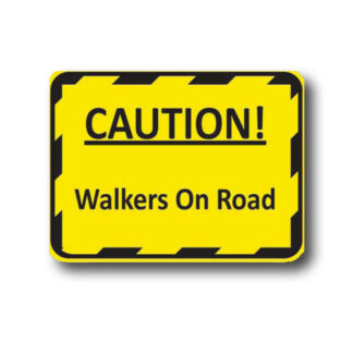 Golvmarkering Walkers on road