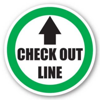 Golvmarkering Check out line