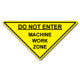 Golvmarkering Varning Do not enter