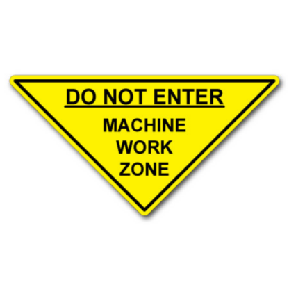 Golvmarkering Varning Do not enter