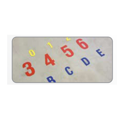 Golvmarkering Shapes Numbers