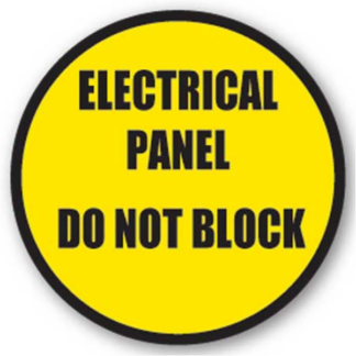 Golvmarkering Electrical panel