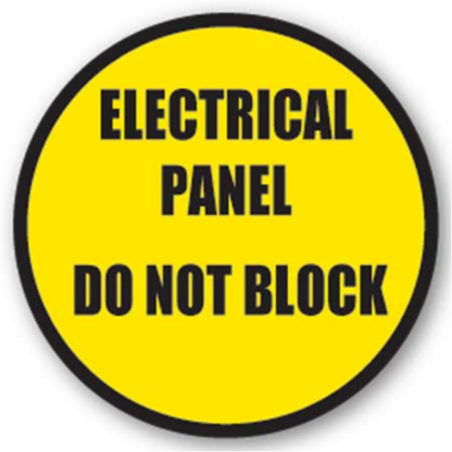 Golvmarkering Electrical panel