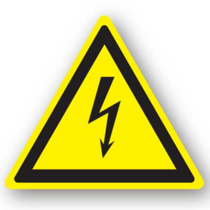 Golvmarkering Varning Farlig elektrisk spänning