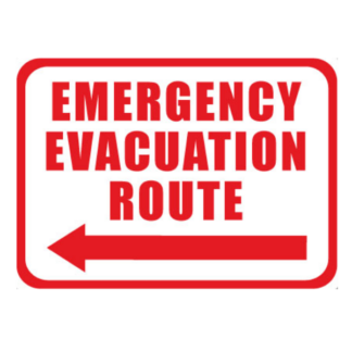 Golvmarkering Emergency evacuation route