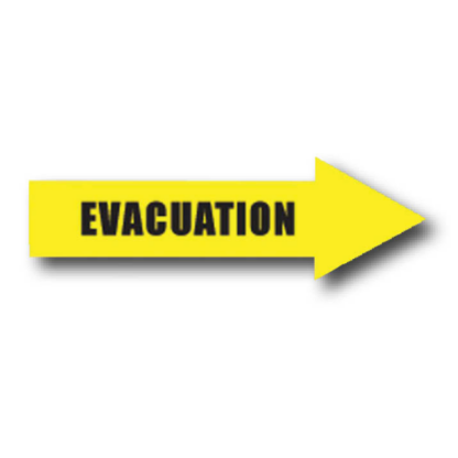 Golvmarkering Arrow Evacuation