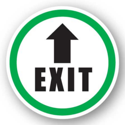 Golvmarkering Exit
