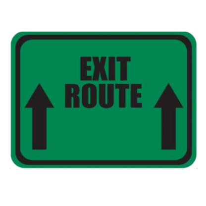 Golvmarkering Exit route