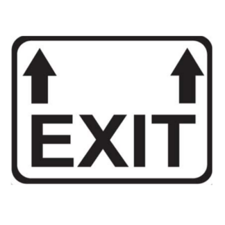 Golvmarkering Exit