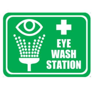 Golvmarkering Eye wash station