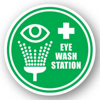 Golvmarkering Eye wash station