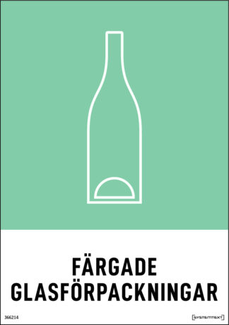 Miljö Färgat glas