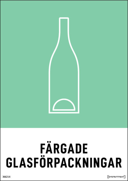 Miljö Färgat glas