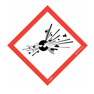 Faropiktogram CLP Explosiv GHS01