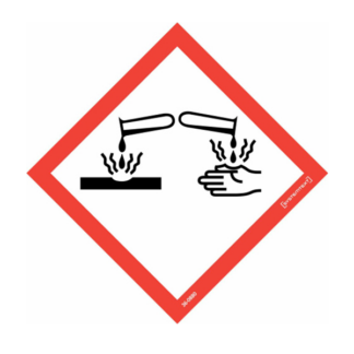 Faropiktogram CLP Frätande GHS05