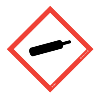 Faropiktogram CLP Gaser under tryck GHS04