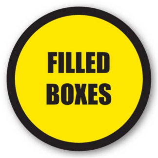 Golvmarkering Filled boxes