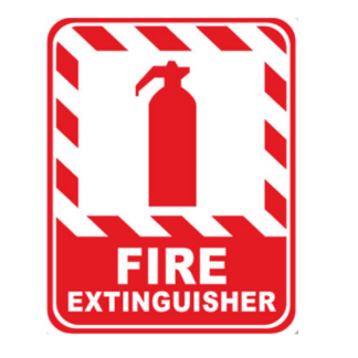 Golvmarkering Fire extinguisher