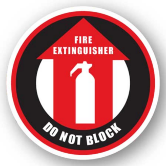 Golvmarkering Fire extinguisher