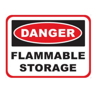 Golvmarkering Flammable storage