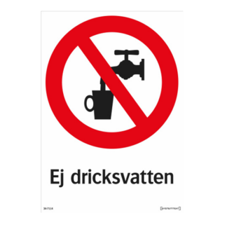 Förbud Ej dricksvatten