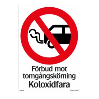 Förbud mot tomgångskörning, koldioxidfara