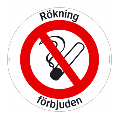 Rökning förbjuden, Golvdekal