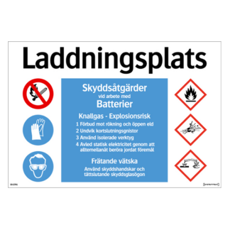 Förbud/Varning/Påbud Laddningsplats