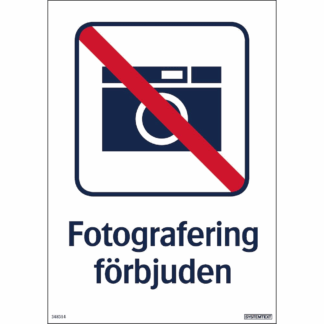 Fotografering förbjuden
