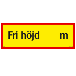 Fri höjd...m, med plats för höjdangivelse