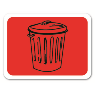 Golvmarkering Garbage can