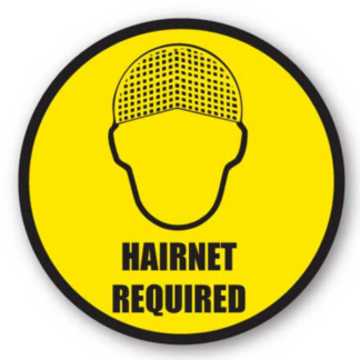 Golvmarkering Hairnet required