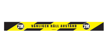 Golvmarkering Håll avstånd 2M