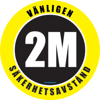 Golvmarkering Vänligen Håll avstånd 2M