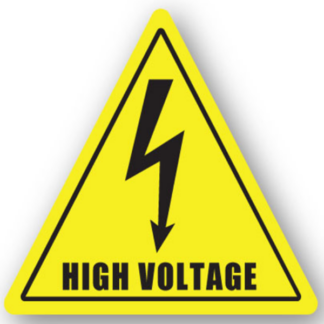 Golvmarkering Varning High voltage