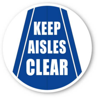 Golvmarkering Keep aisles clear
