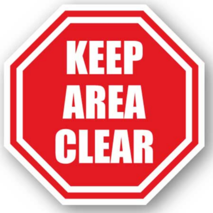 Golvmarkering Keep Area Clear