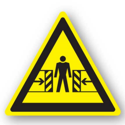 Golvmarkering Varning Klämrisk