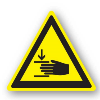 Golvmarkering Varning Klämrisk