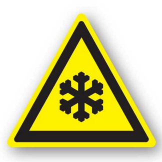 Golvmarkering Varning Låg temperatur