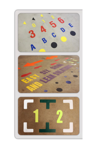 Golvmarkering Shapes Letters