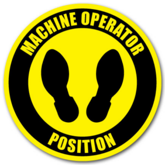 Golvmarkering Machine operator position