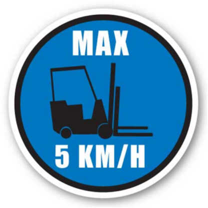 Golvmarkering Max 5km/h