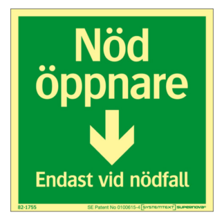 Supernova Nödöppnare pil ner