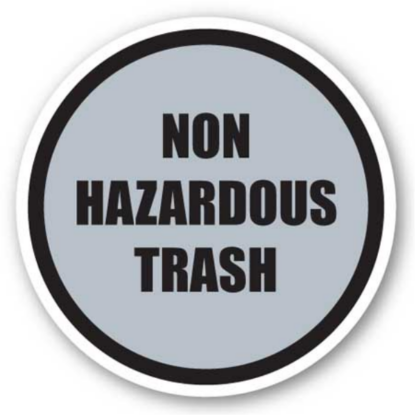 Golvmarkering Non hazardous trash